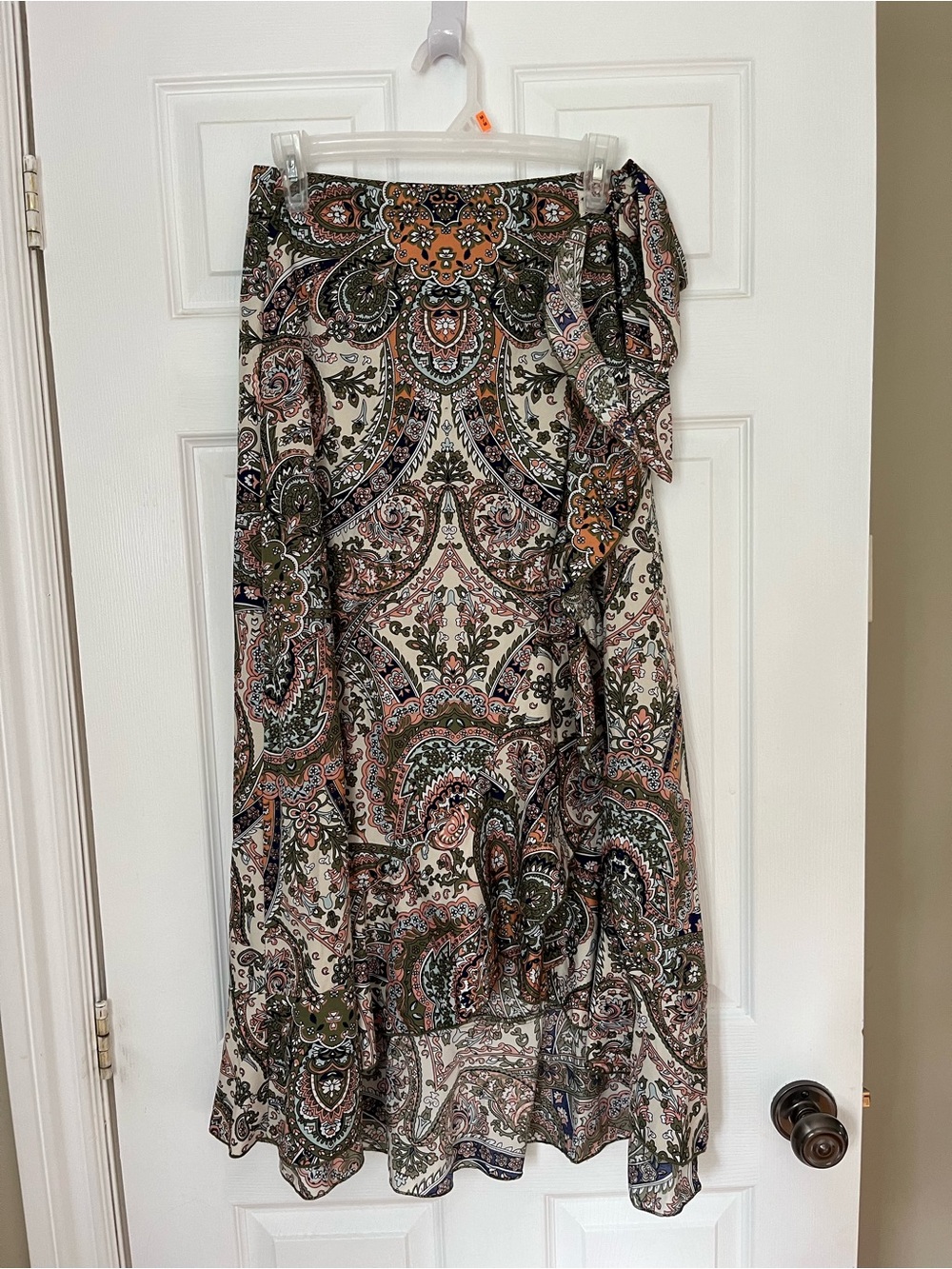 SHEIN faux wrap skirt